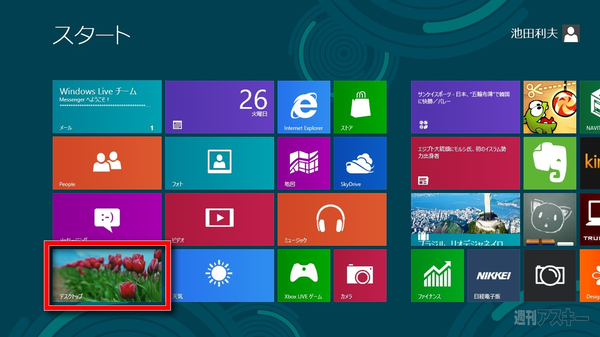 Win8には使い慣れたデスクトップもあるけど やっぱりスタートボタンが