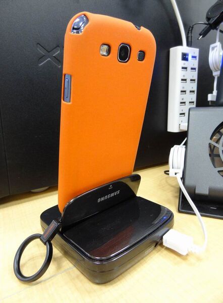 Samsung純正 オーディオOUT付 折り畳み式クレードル Galaxy S III他