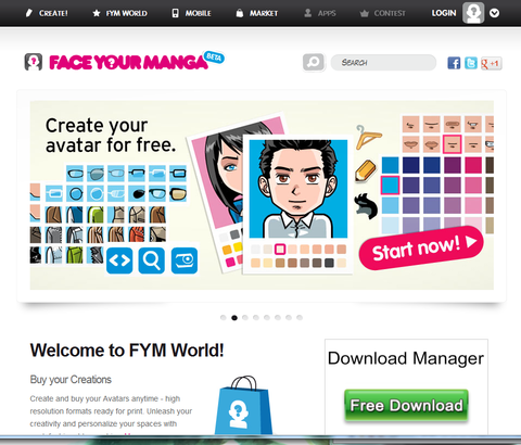 イラスト顔アイコン