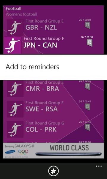 Windows Phoneでロンドン五輪を楽しむ