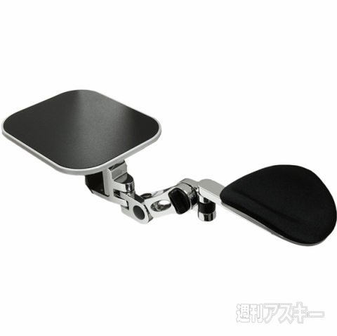 重厚フレーム＆クロームメッキ加工 アームスタンド マウスパッド付き CA-600