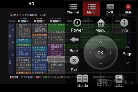 リモコン遠隔操作