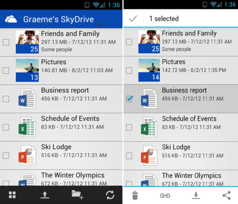 Android版SkyDriveがついにリリース！