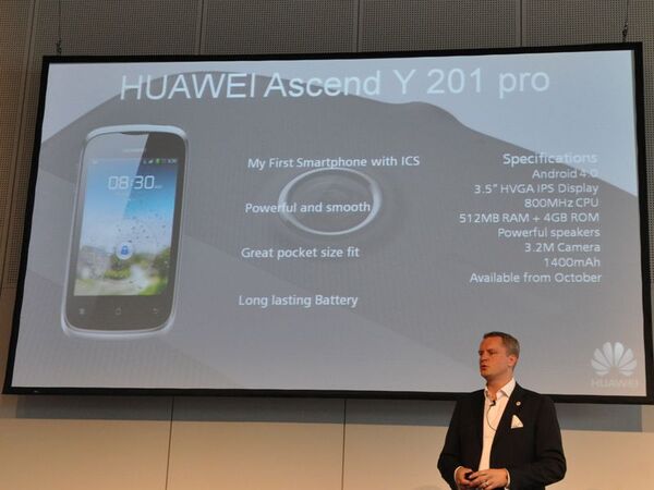 ファーウェイがヨーロッパ向け新製品を発表：IFA2012