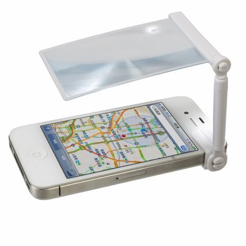 iPhone5を待たずして画面を拡大するiPhone用ルーペ