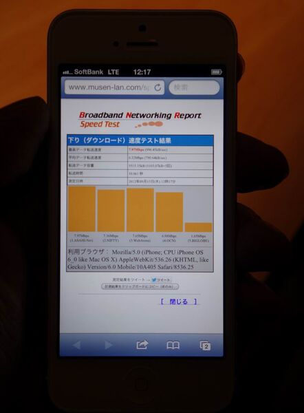 iPhone5のLTE通信速度はauのほうがソフトバンクより速かった【発表会当日暫定情報】