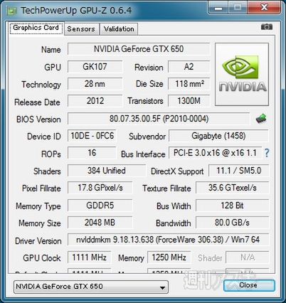 geForce GTX650Ti