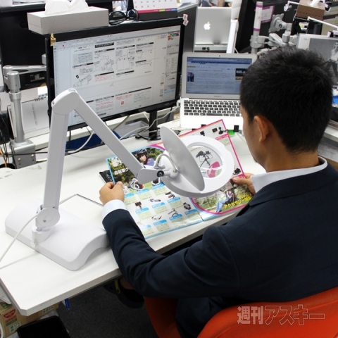 80LED付き フレキシブルアームルーペ 