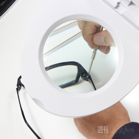 80LED付き フレキシブルアームルーペ 