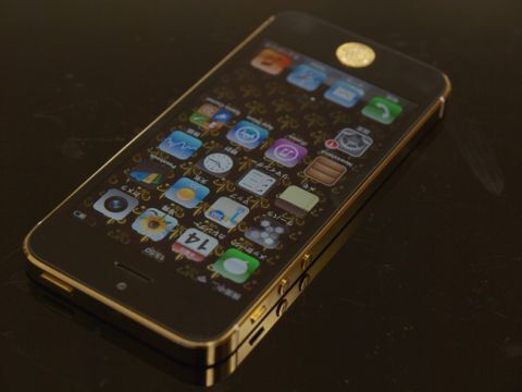 豪華ゴールドiPhone 5