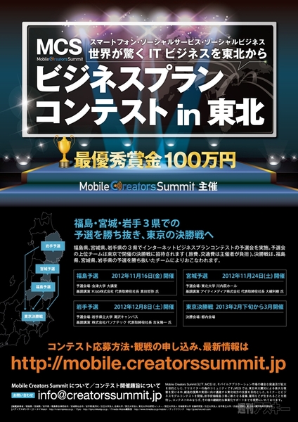 東北復興ビジネスプランコンテスト