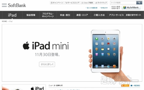 ソフトバンク iPad mini