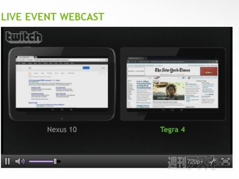 NVIDIA『Tegra4』は4コアで4G LTEモデム内蔵：CES2013