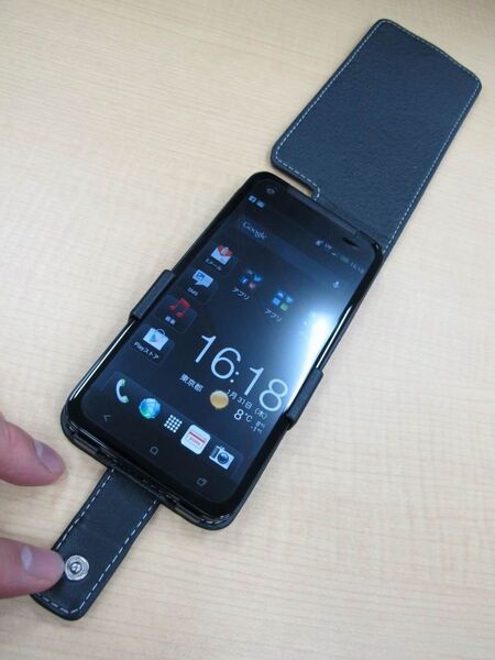 PDAIR レザーケース for HTC J butterfly HTL21