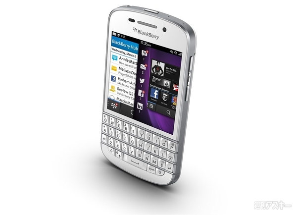 Blackberry Q10 黒 - スマートフォン/携帯電話