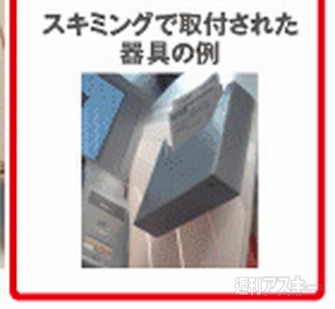 スキミング被害実例