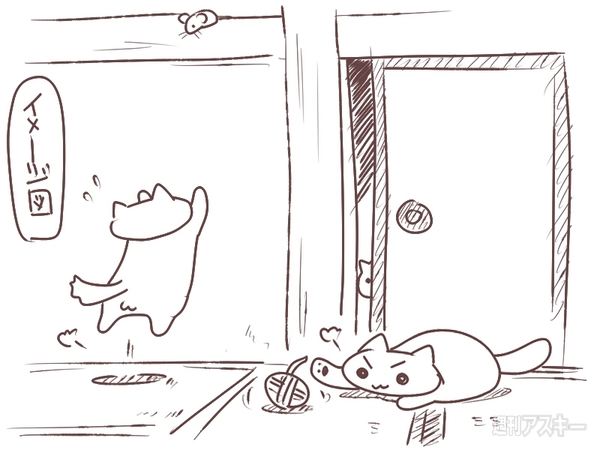 わんこがちょこんと座ったイヤホンジャックカバーと飛びつきにゃんこ