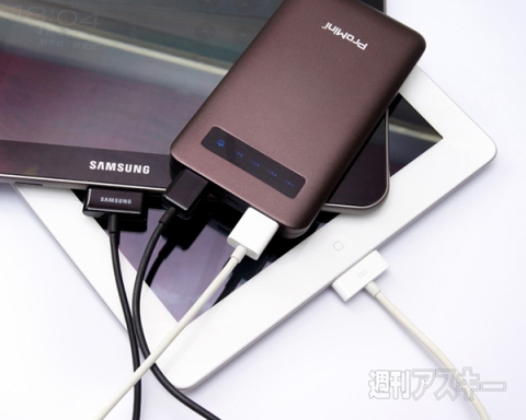 タッチセンサー搭載フルメタルフレームモバイルバッテリー ProMini M6