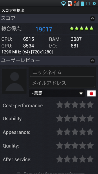 Optimsu G Pro最新実機でベンチとったらスゲエ