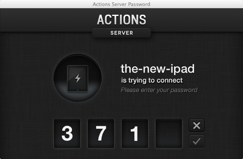 Actions fo iPad