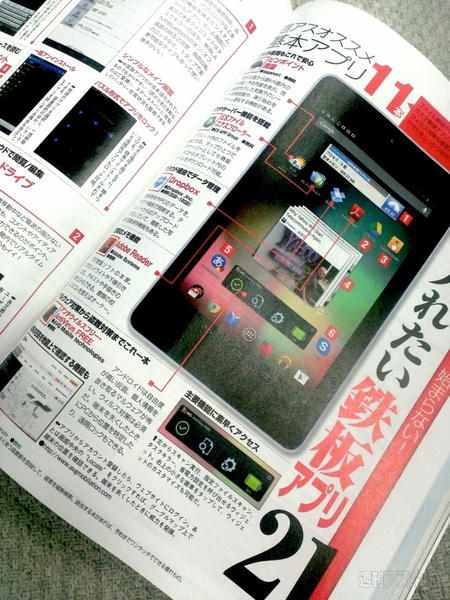 週刊アスキー 7インチタブレット付録小冊子