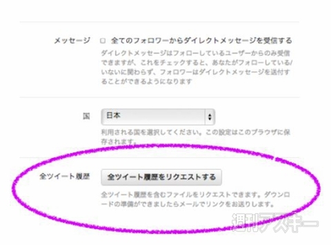 全ツイート履歴