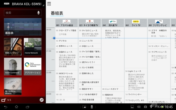 BRAVIA2013年モデル