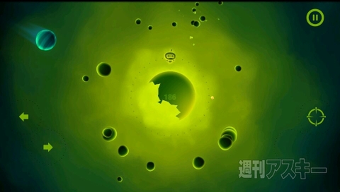 隕石を爆発させて星を守るスマホゲーム、Crumble Zone