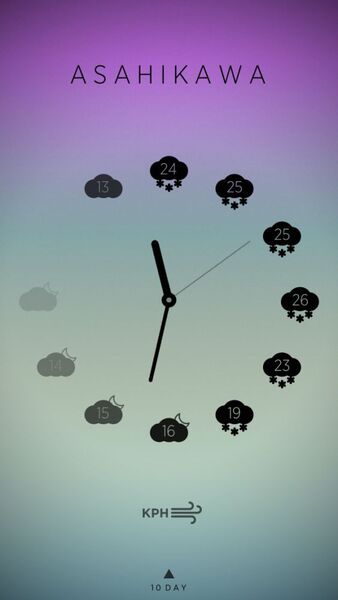 何時からどんな天気か一目瞭然な美しいiPhoneアプリに惚れた！