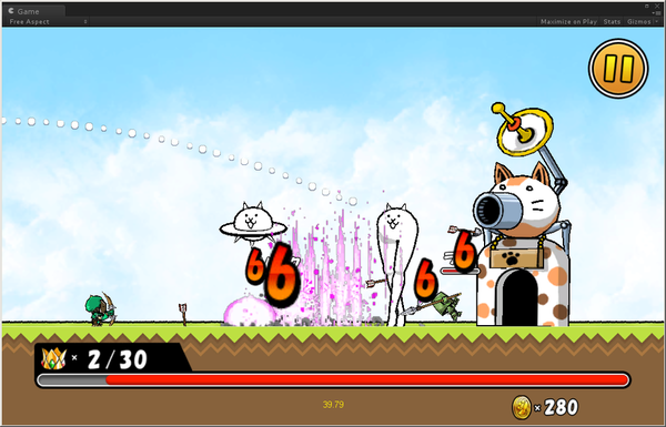 累計1000万ダウンロードにゃんともスイーツなコラボ！ ケリ姫×にゃんこ大戦争がスタート