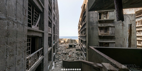 軍艦島を360度 普通に行ったら絶対見られない絶景パノラマ：その4