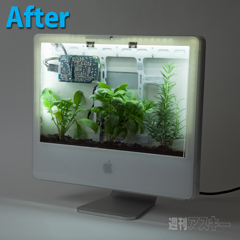 ネタ的! Mac改造ビフォーアフター(iMacでLEDプランター編)|Mac ネタ的! Mac改造ビフォーアフター(iMacでLEDプランター編)|Mac