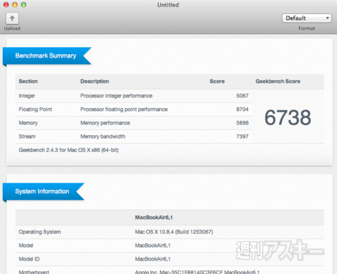 MacBook Air Benchmark