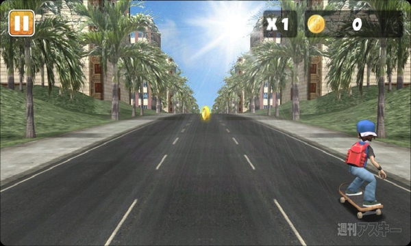 反射神経が試されるエンドレスランススマホゲーム Asphalt Surfers Free 週刊アスキー