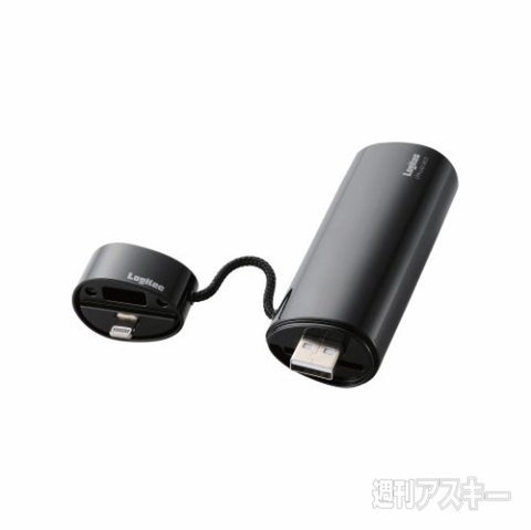 Logitec Lightningコネクタmicro Bコネクタ搭載モバイルバッテリー