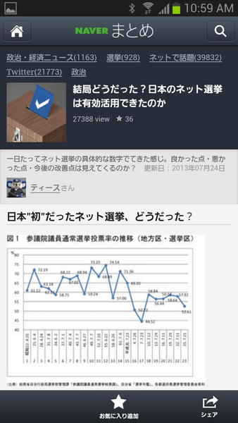 NAVERまとめリーダー