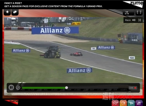 F1レース映像をPCやiPadで視聴する世界初のアプリが登場
