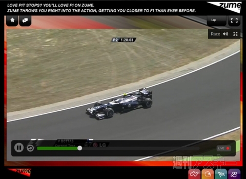 F1レース映像をPCやiPadで視聴する世界初のアプリが登場