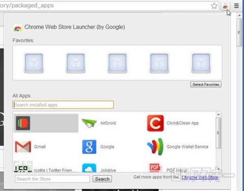 Chrome Web Store Launcher