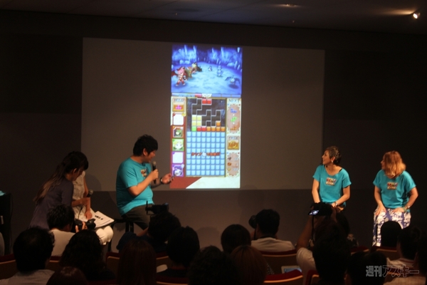 トップ無料1位を獲得した『テトリスモンスター』リリース記念イベントで”PUFFY”登場！