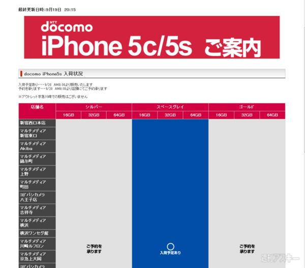 iPhone5s 5c 在庫 ヨドバシカメラ