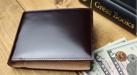 FLYING HORSE コードバン二つ折り財布