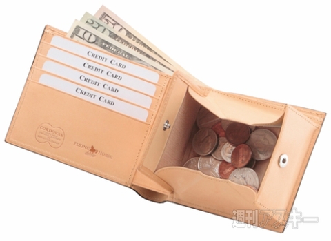 FLYING HORSE コードバン二つ折り財布