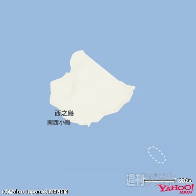Yahoo!地図、小笠原西之島と新島