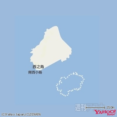 Yahoo!地図、小笠原西之島と新島