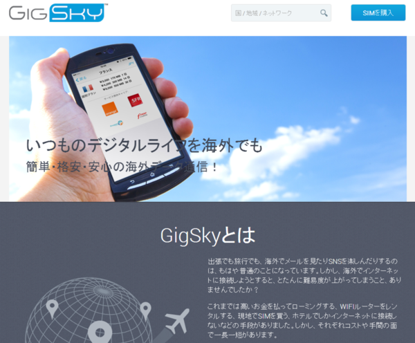 海外パケットローミング