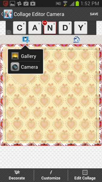 コラージュエディタカメラ