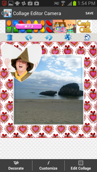 コラージュエディタカメラ