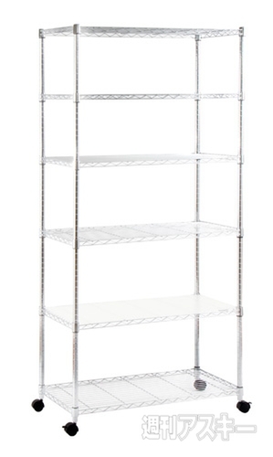 3WAYクロームメッキスチールラック