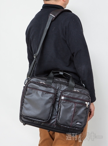 STARTTS ビジネス3WAY+キャリーオンEX横型 別注レッドステッチモデル